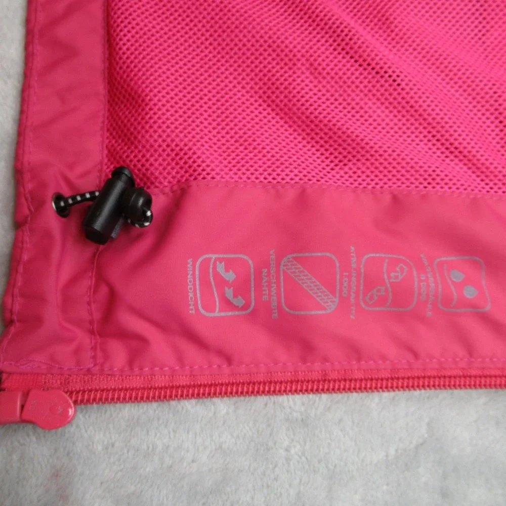 Little Donkey Andy Jacket Womens Small Pink Purple Hooded Water‎ Resistant Rain